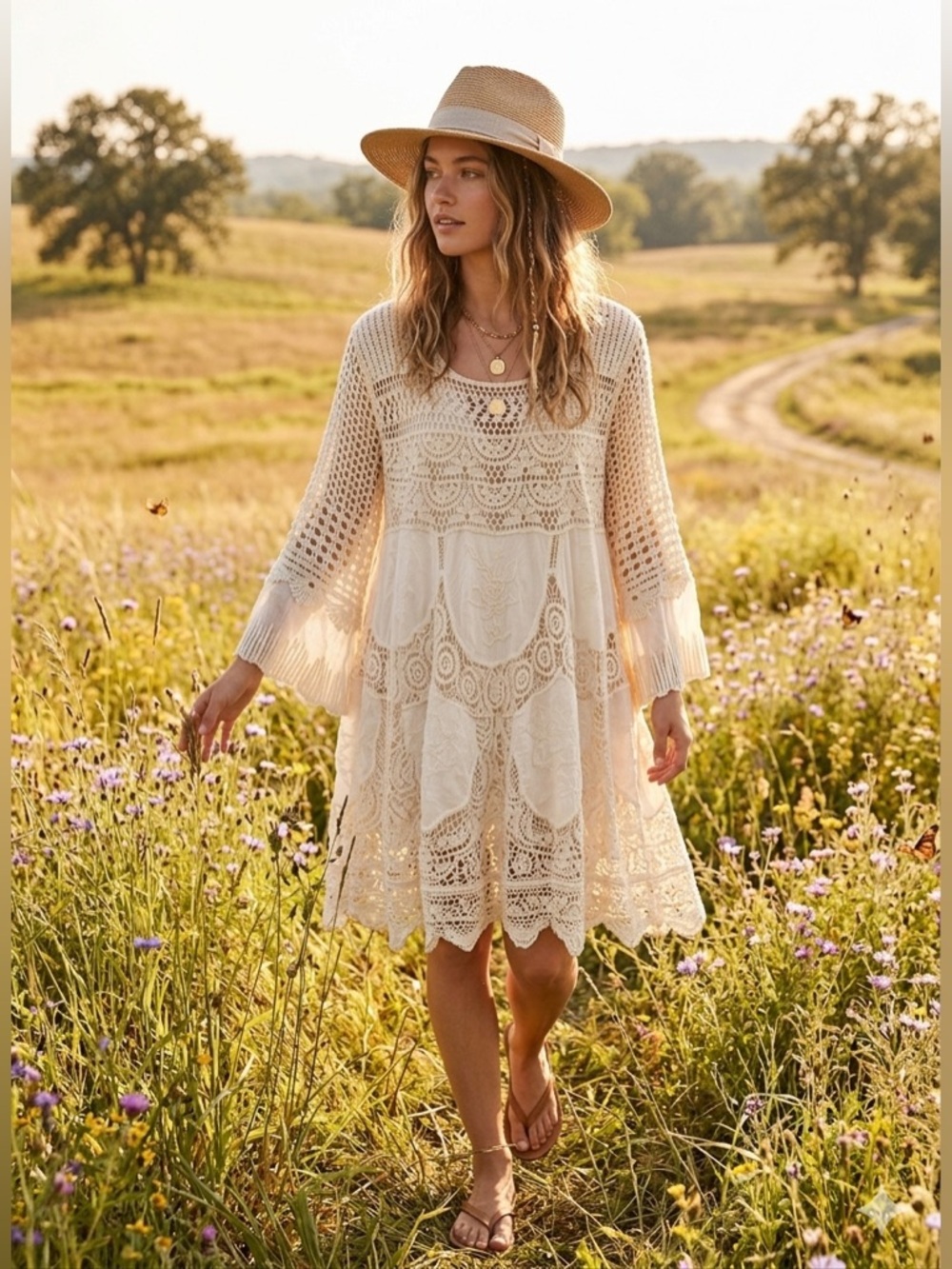 Bohemian Lace Layering Dress